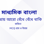 মাধ্যমিক বাংলা আফ্রিকা (কবিতা) রবীন্দ্রনাথ ঠাকুর প্রশ্ন ও উত্তর